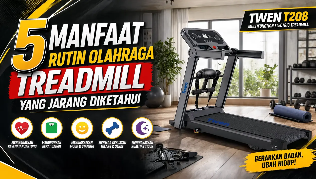 5 Manfaat Rutin Olahraga Treadmill yang Jarang Diketahu