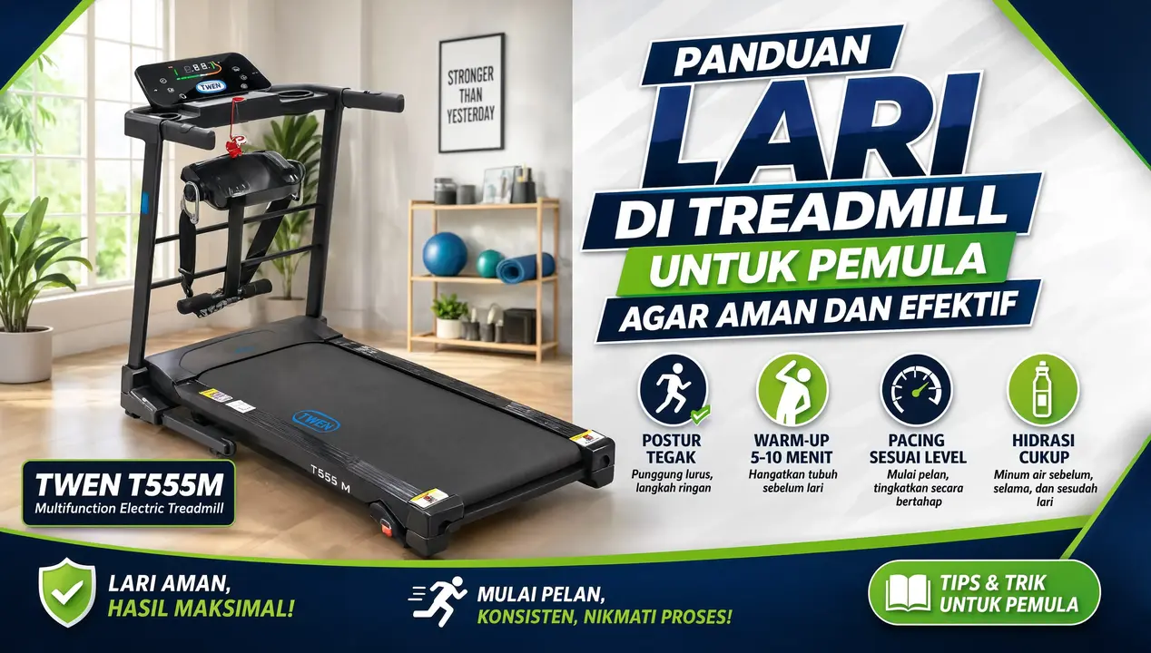 Panduan Lari di Treadmill untuk Pemula agar Aman dan Efektif