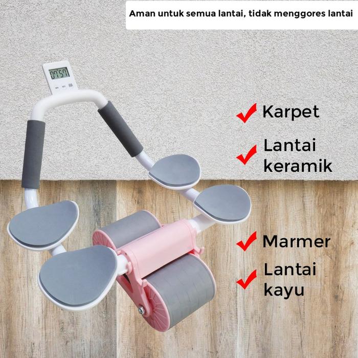 TWEN Ab Wheel 2 Roller Wheels Gambar produk 3
