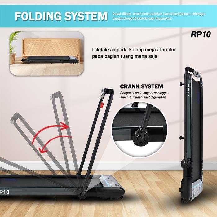 TWEN RP10 Running Pad Treadmill Listrik Portable Multifungsi Gambar produk 6