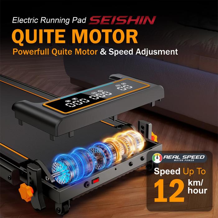 SUPOTSU Seishin Silver Treadmill Listrik Portable Multifungsi Gambar produk 5