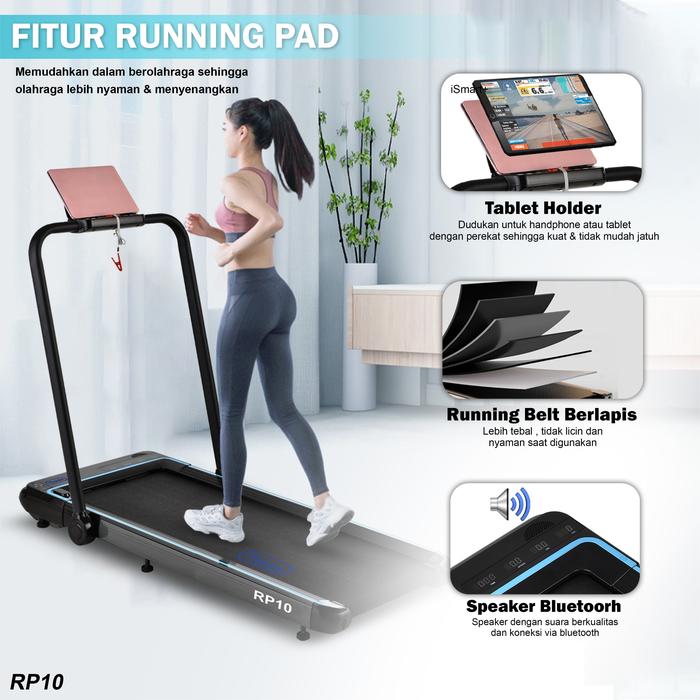 TWEN RP10 Running Pad Treadmill Listrik Portable Multifungsi Gambar produk 5