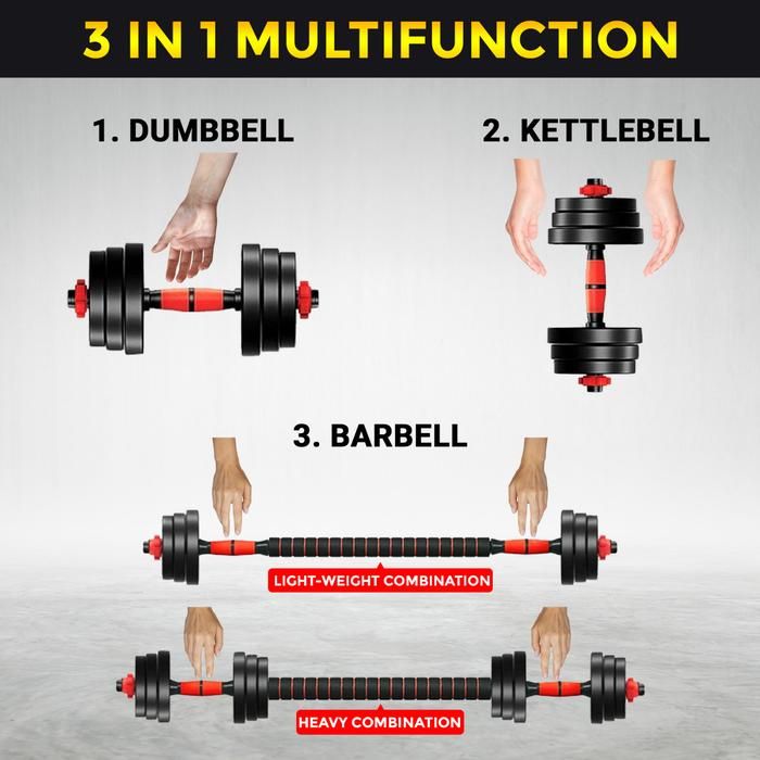 TWEN Dumbbell Set 20kg Gambar produk 6