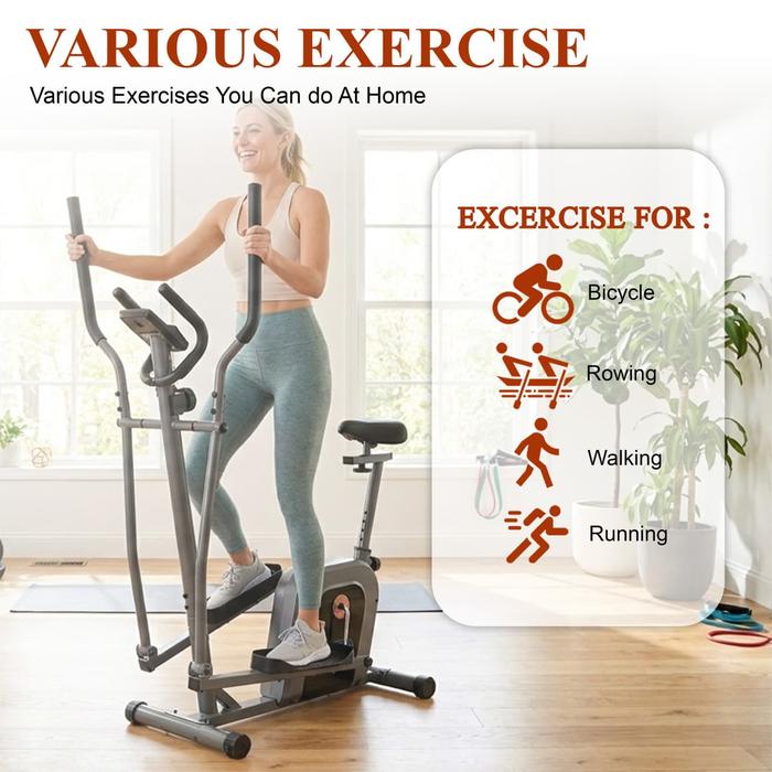 TWEN MB520 Alat Fitness Sepeda Statis Magnetic Bike Kardio Gambar produk 7