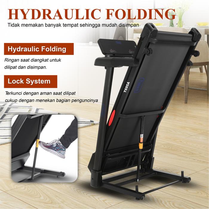TWEN T695A Multi Treadmill Listrik Portable Multifungsi Treadmil Gambar produk 5