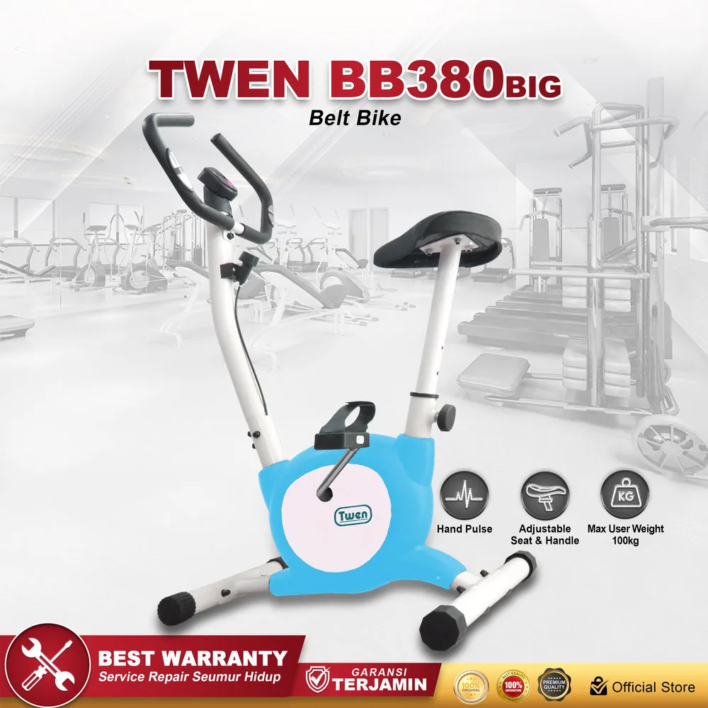 Twen BB380BIG Blue Belt Bike New Big Exercise Fitness Alat