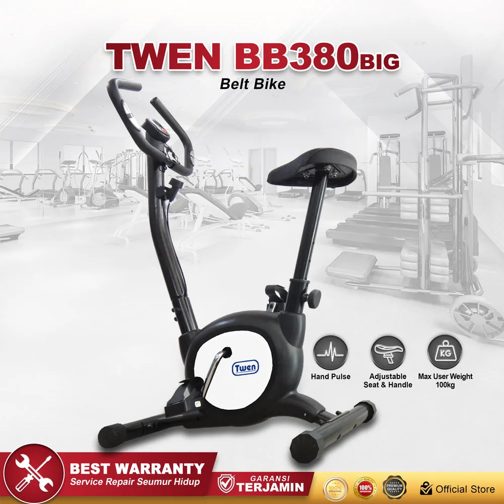 Twen BB380BIG Black Belt Bike New Big Exercise Fitness Alat
