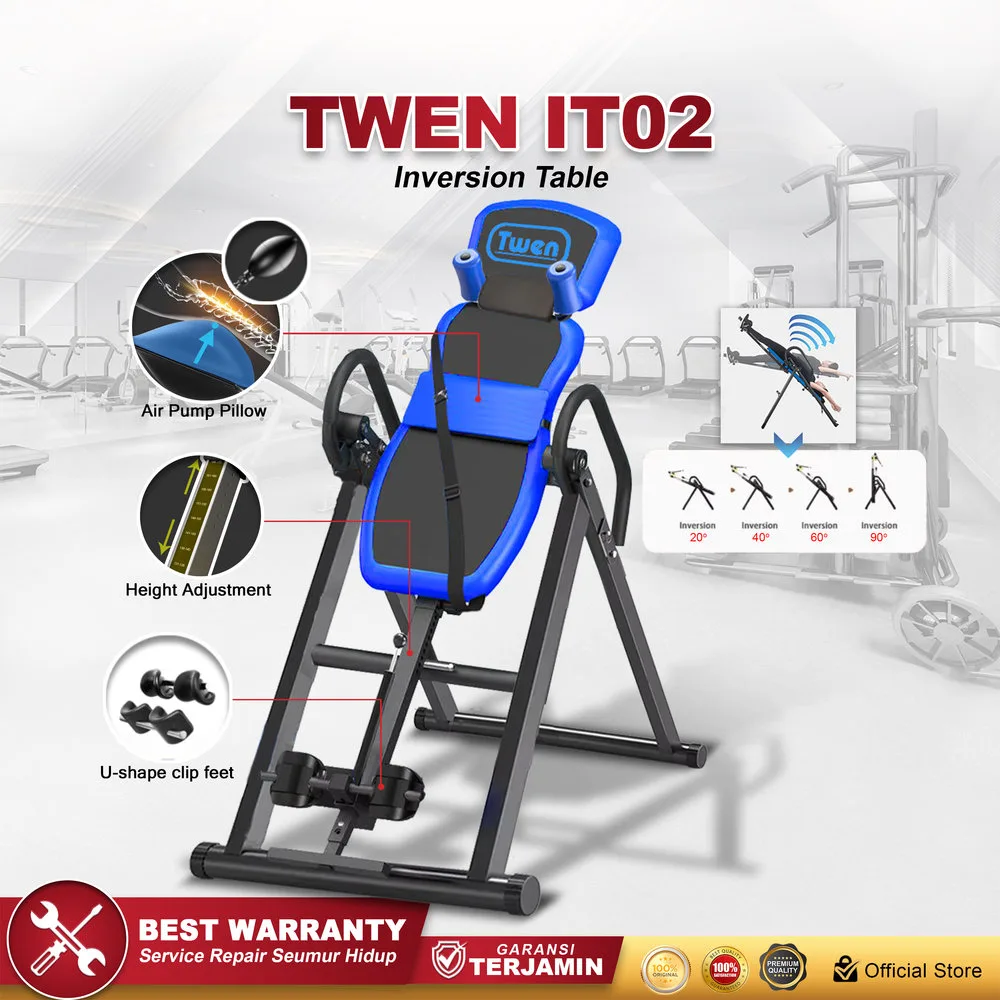 TWEN Inversion Table IT02 Foldable Premium Headstand Trainer