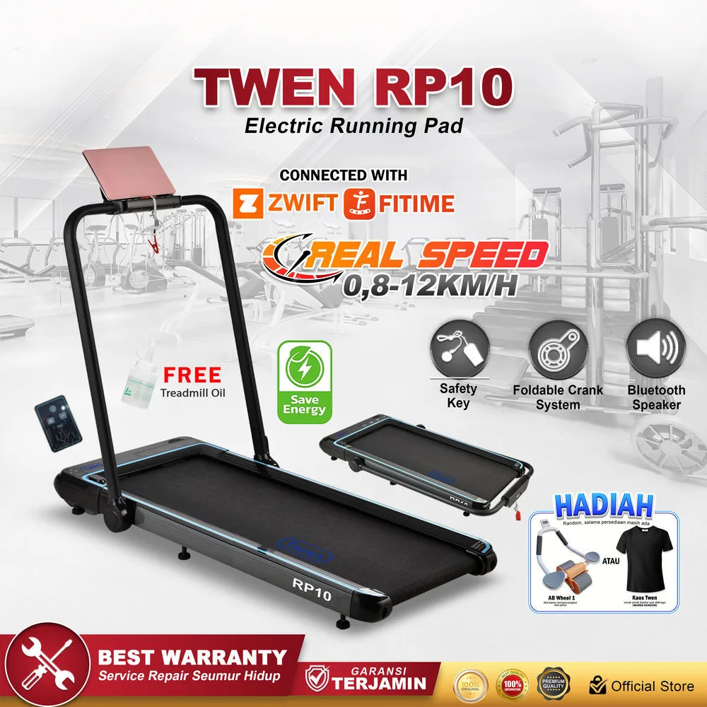 TWEN RP10 Running Pad Treadmill Listrik Portable Multifungsi