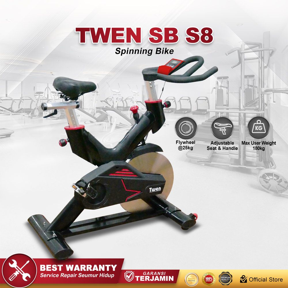 Twen CSB S8 Spin Bike Sepeda Kardio Sepeda Statis Sepeda Fitness Alat Olahraga