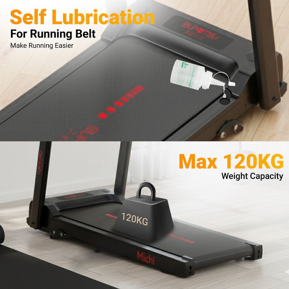 SUPOTSU Michi Silver Multi Treadmill Listrik Portable Gambar produk 8
