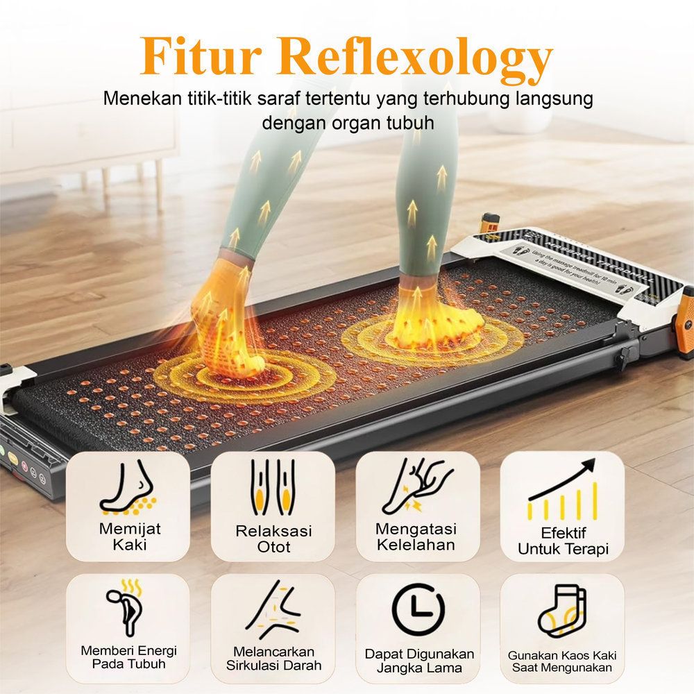 SUPOTSU KUMO Treadmill Listrik Portable Multifungsi Treadmil Gambar produk 7