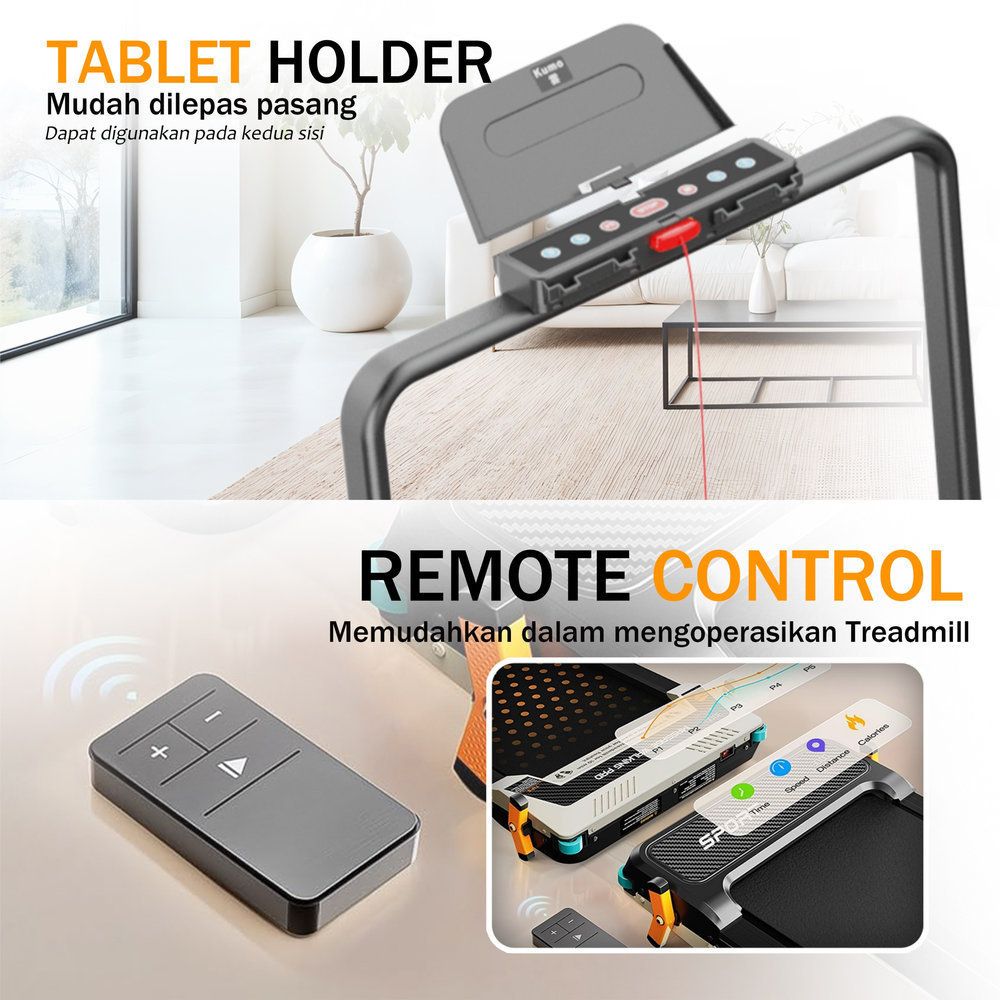 SUPOTSU KUMO Treadmill Listrik Portable Multifungsi Treadmil Gambar produk 3